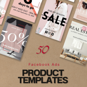 50 Ecom Products Canva Templates for Facebook Ads